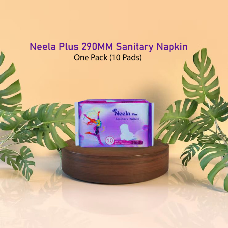 Neela Plus 290MM Sanitary Napkin - One Pack (10 Pads)