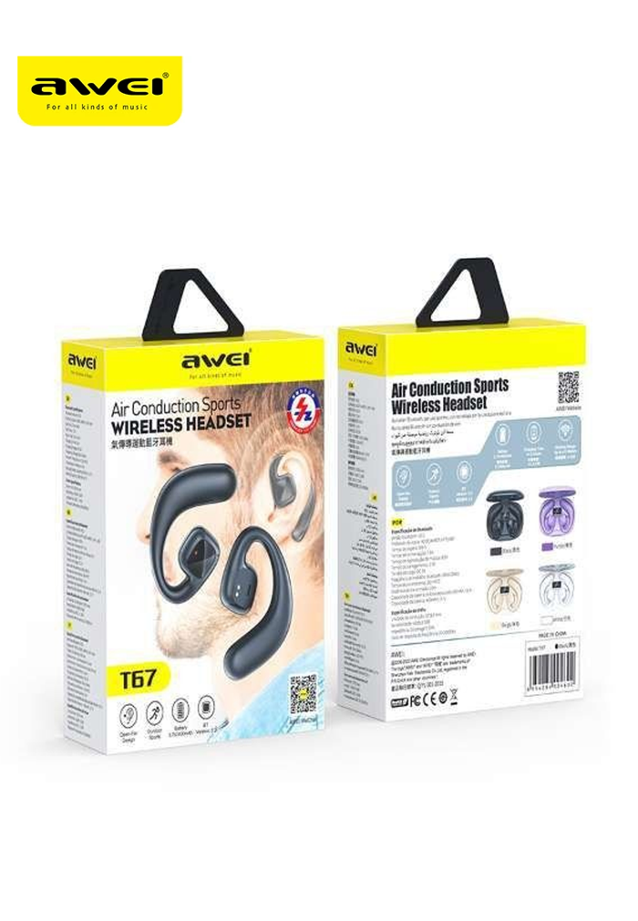 Awei T26 Pro TWS Wireless Bluetooth 5.0 Sports Earbuds with Charging Case AIRBUDS