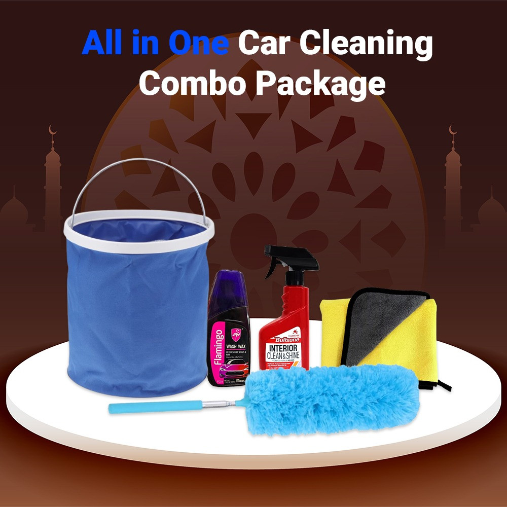 All in One Car Cleaning Combo Package