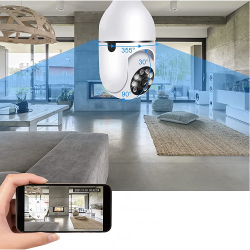 Panorama E27 Wi-Fi IP Camera Bulb