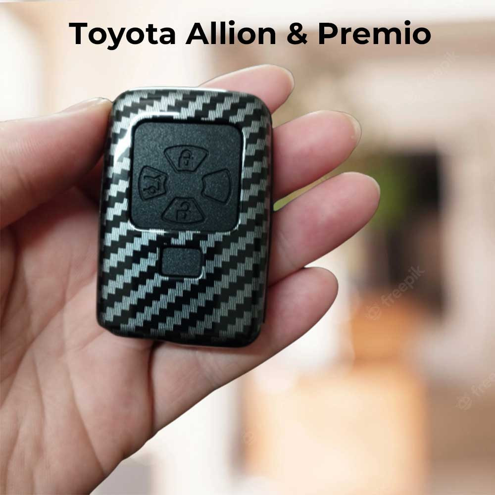 Carbon Fiber Car Key Cover Remote Fob Protector Case