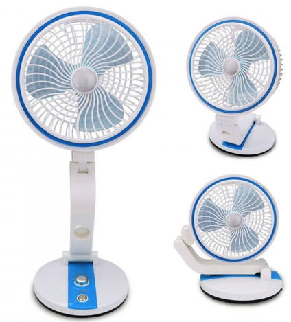 USB Rechargeable Fan With LED Light