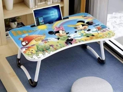 Cartoon Printed Foldable Laptop Table