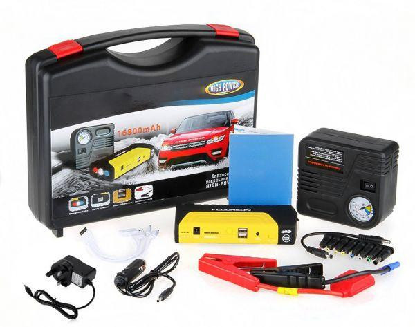 Emergency Car Battery Jump Starter With Tyre Inflator