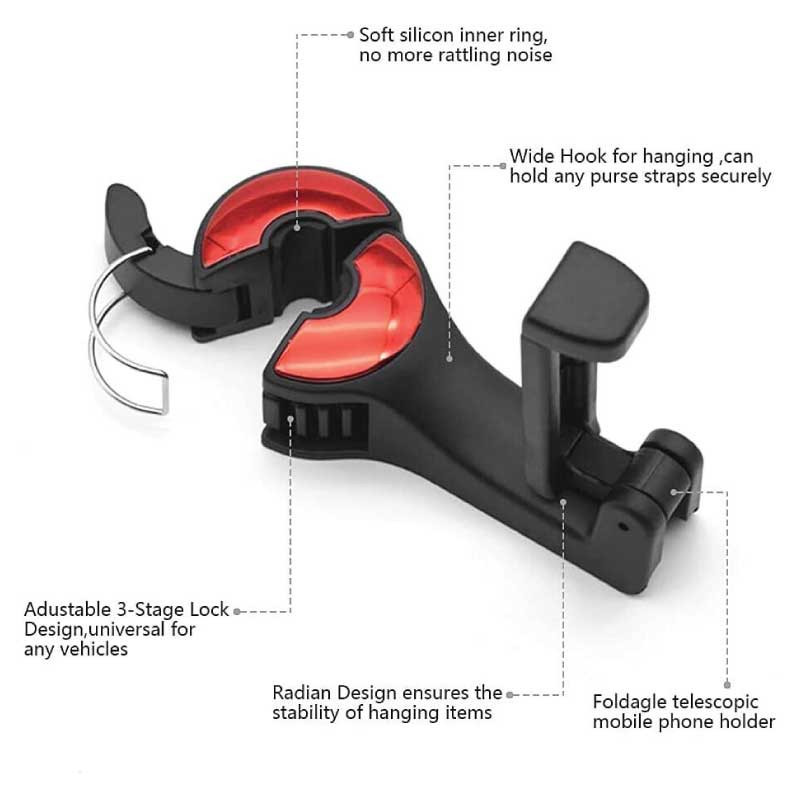 Car Hook Mobile Phone Holder