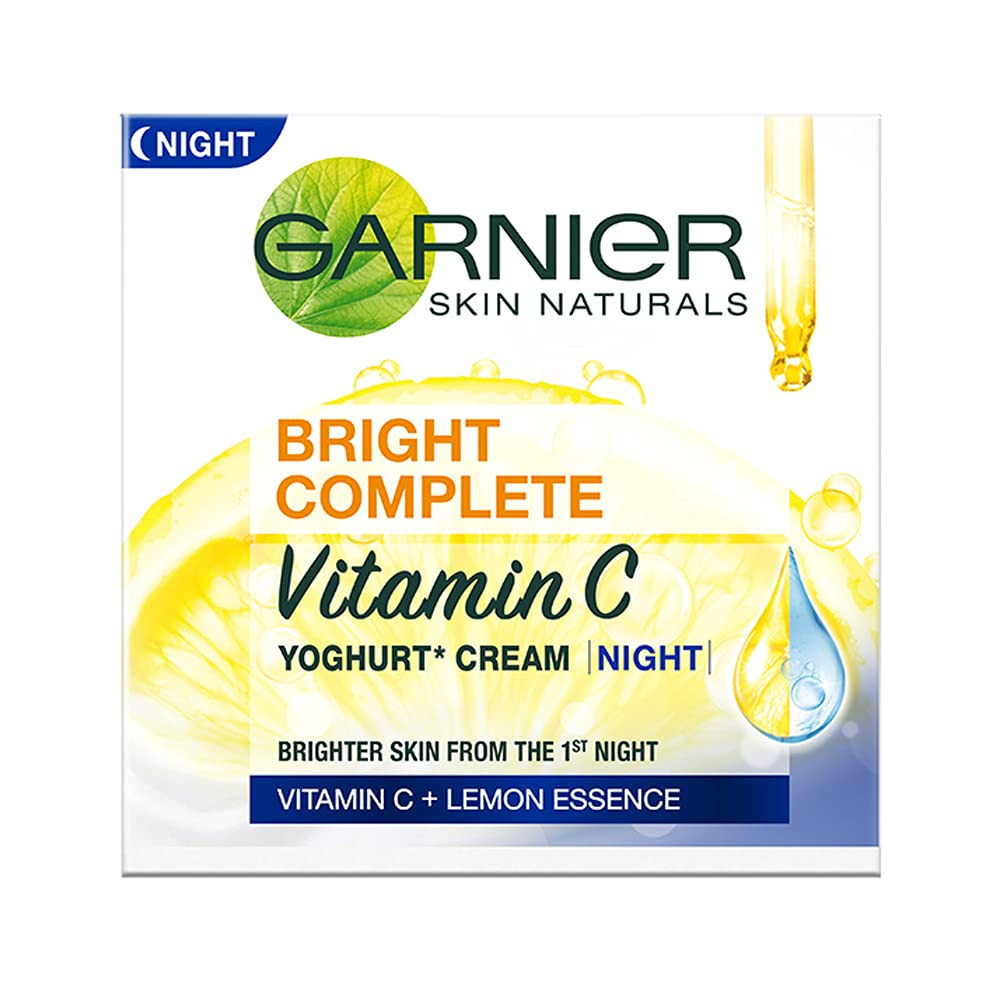 Garnier Bright Complete VITAMIN C YOGHURT Night Cream, 18g