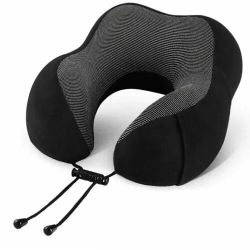 U Shaped car Neck pillow for traveling black color 1 ps