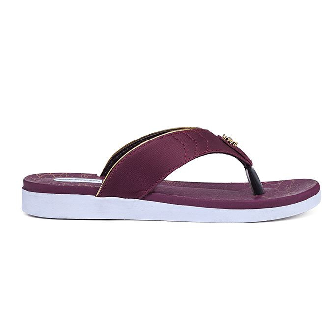 Ajanta Impakto Women's Slipper - Cherry