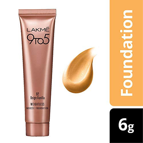 Lakme 9 To 5 Weightless Mousse Foundation 03 Beige Caramel 25gm