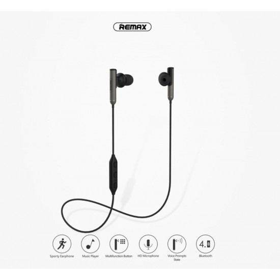 Remax RB-S9 Sport Bluetooth wireless Earphone (Black)