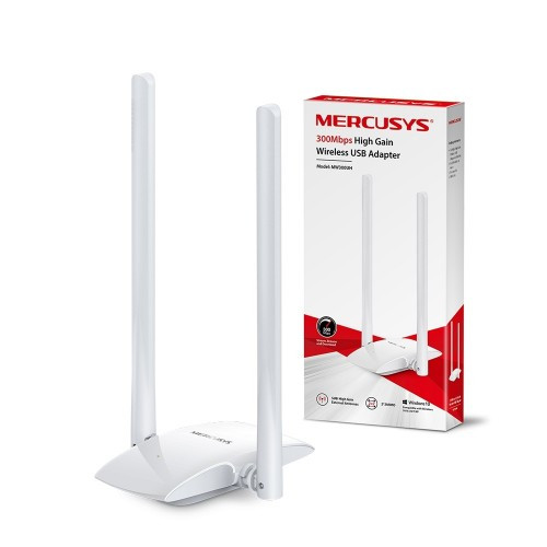 MERCUSYS MW300UH N300 High Gain Wi-Fi USB Adapter ( Warranty 1 Year )