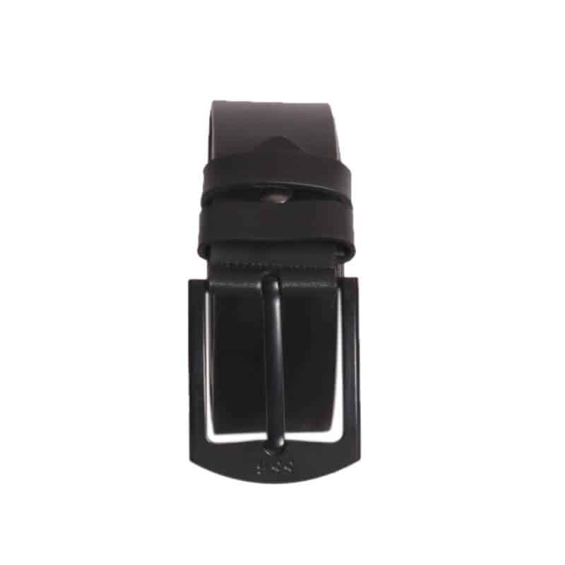 Black SSB Leather Belt for Men SB-B73