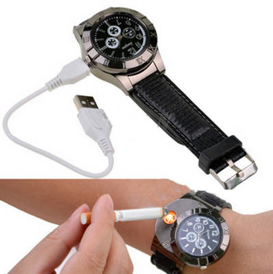 Huayue USB Creative Environmental Protection Lighter Watch