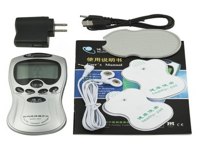 Tens Acupuncture Digital Therapy Machine with Four Pads