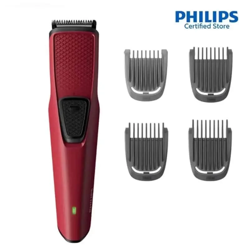 PHILIPS BT1235/15 Trimmer For Men (Maroon)