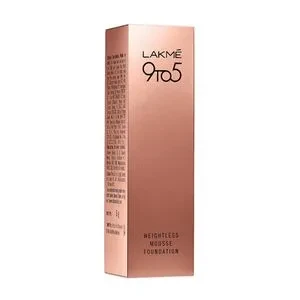 Lakme 9 To 5 Weightless Mousse Foundation 02 Beige Vanilla 25gm