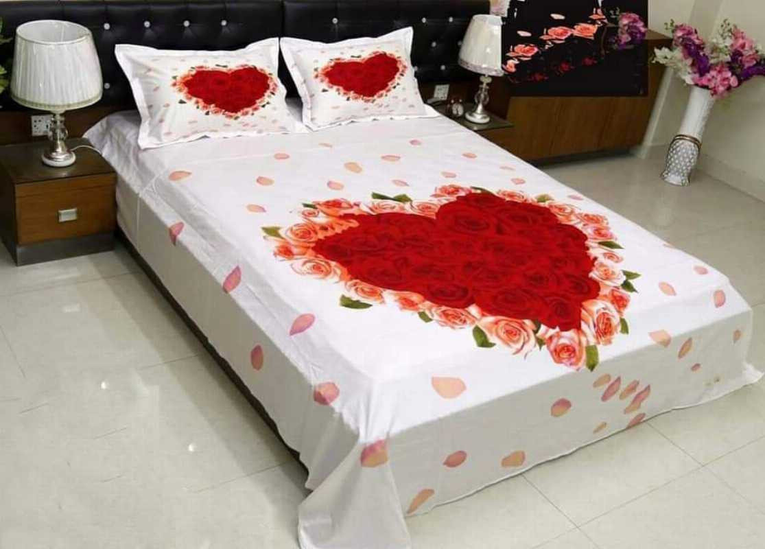 Valentine Special Bed Sheet