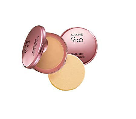 Lakme 9 To 5 Primer + Matte Powder Foundation 02 Rose Silk 9G