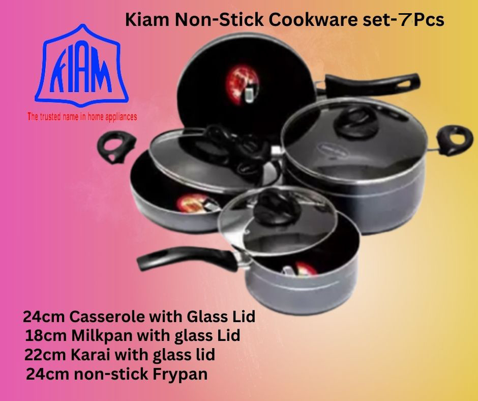 Kiam Non-Stick Cooker set- 7 pcs