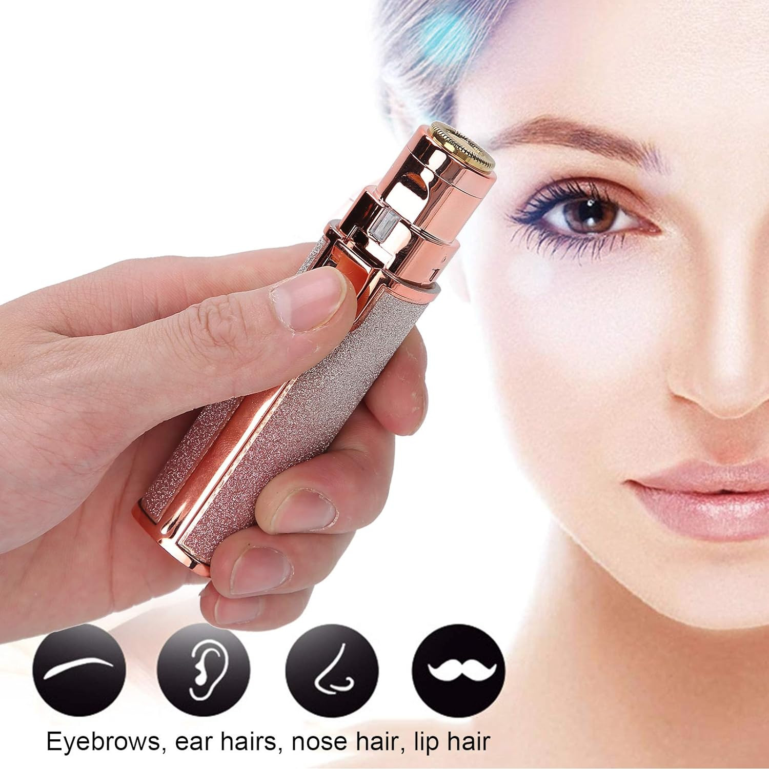 2-in-1 Lady Shaver Flawless Eyebrow Trimmer