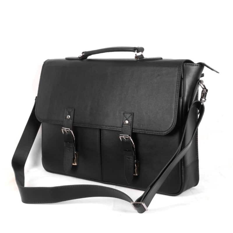 Black Plane Leather Executive Bag SB-LB442