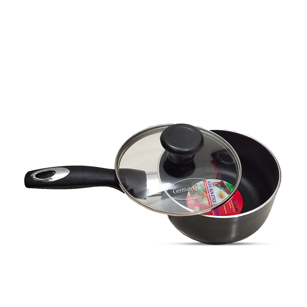 Kiam Non-Stick Milkpan with Glass Lid