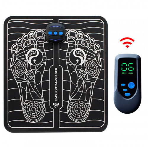 EMS Foot Massage Mat Automatic Electric Physiotherapy Tens Massager Relax 9 Gear