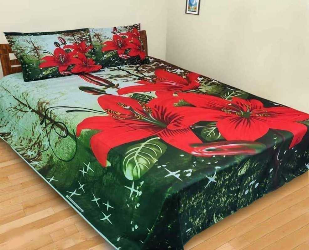 3D Design Cotton Bed Sheet