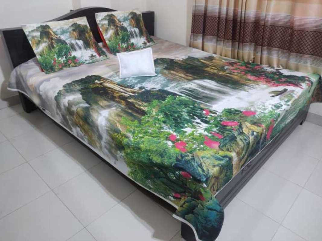 Scenery Design Cotton Bed Sheet Set