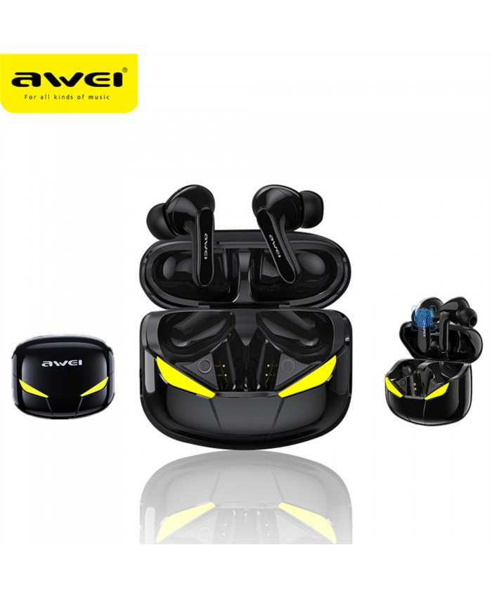 AWEI T35 Gaming Earbuds TWS low Latency HiFi Deep Bass Stereo Earphone With Microphone