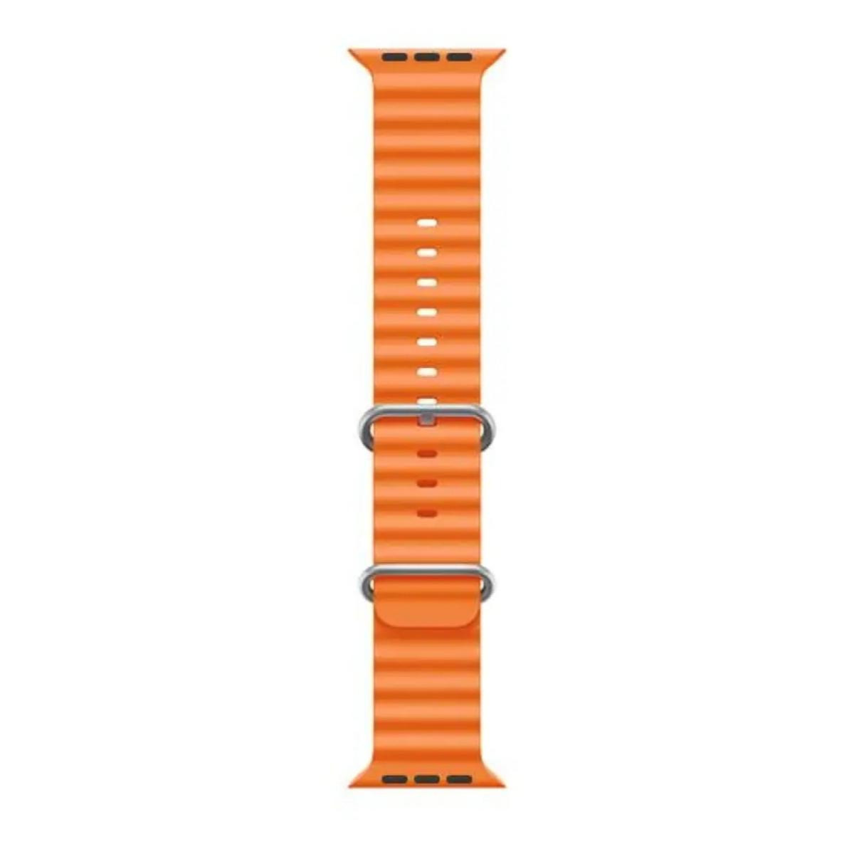 T800 Ultra, Watch 8 Ultra, i8 Pro Max, W26, T800. Smart Watch Strap (Black, Orange)