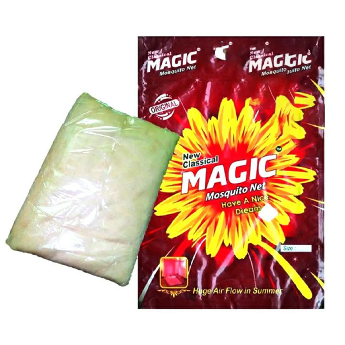 MAGIC MOSQUITO NET- cream 6x7 / 5x7