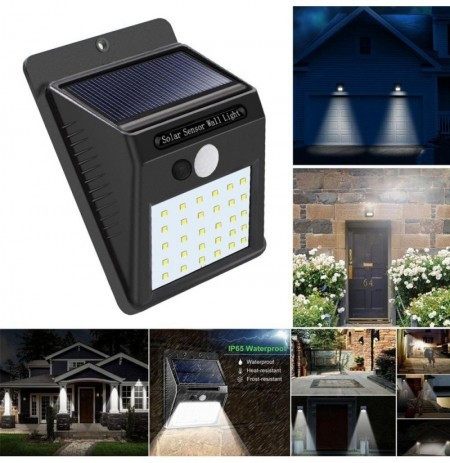 Solar Motion Sensor Wall Light