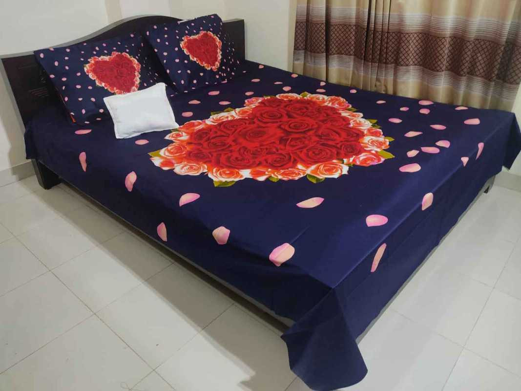 Love Design King Size Bed Sheet