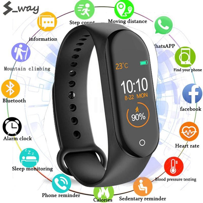 M4 Smart Watch Sports Band Heart Rate Fitness Tracker Waterproof Bracelet