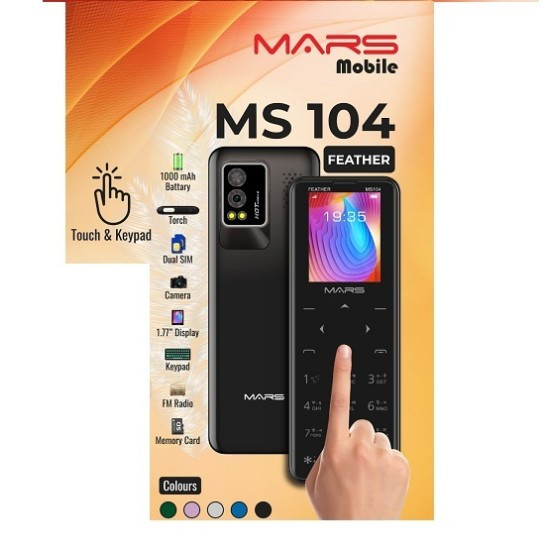 MARS MS104 DUAL SIM TOUCH BUTTON PHONE