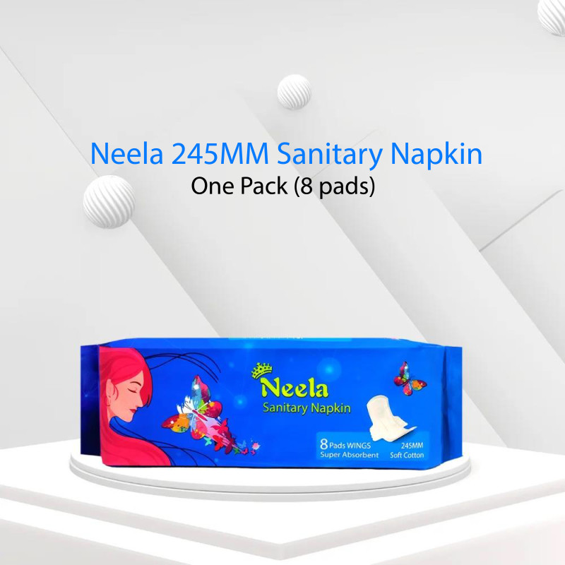 Neela 245MM Sanitary Napkin - One Pack (8 pads)