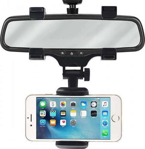 360 Rotating Smartphone Holder for Car Mirror