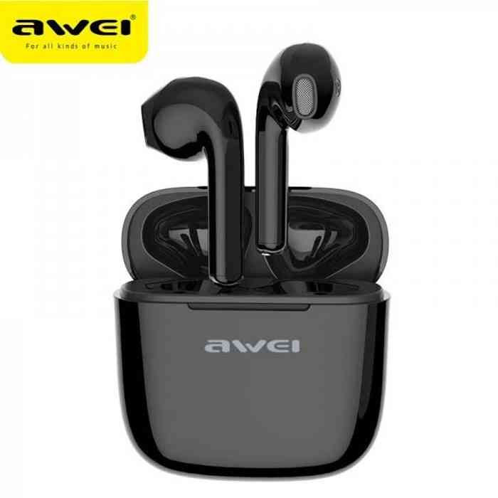 Awei T13 Pro Wireless Earbuds Bluetooth 5.3 Bass In-Ear TWS With Mic HiFi Stereo Gaming - Black AIRBUDS