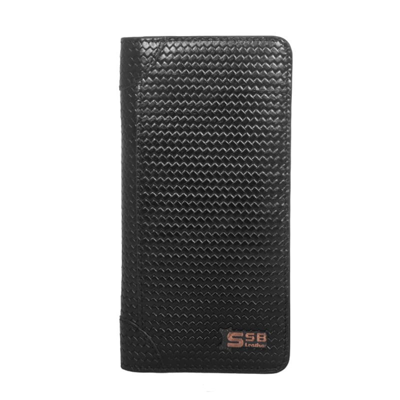 Black Pattern Long Wallet for men SB-W60