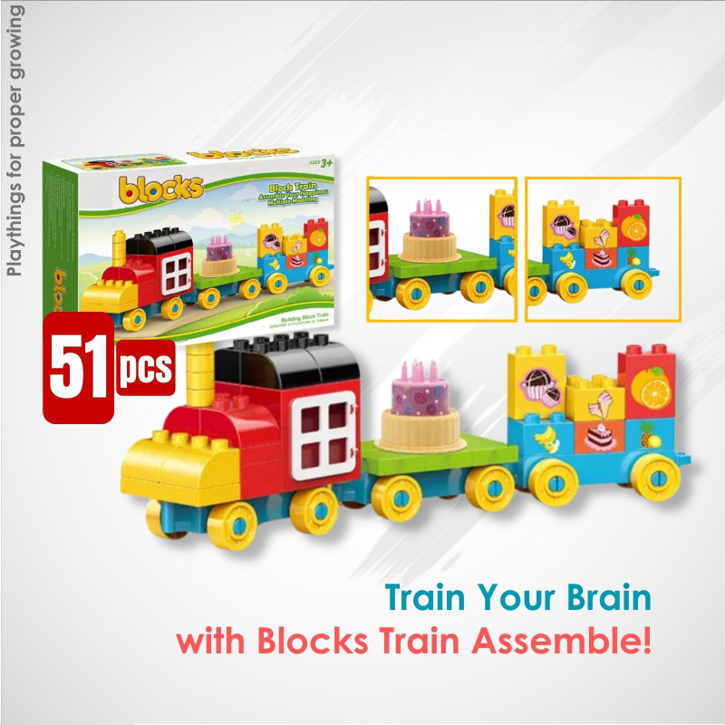 Blocks Train Assemble