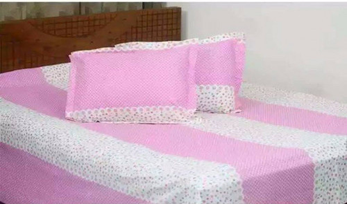 Bed Sheet 8 x 7.5 Feet with 2 Pillow Cover