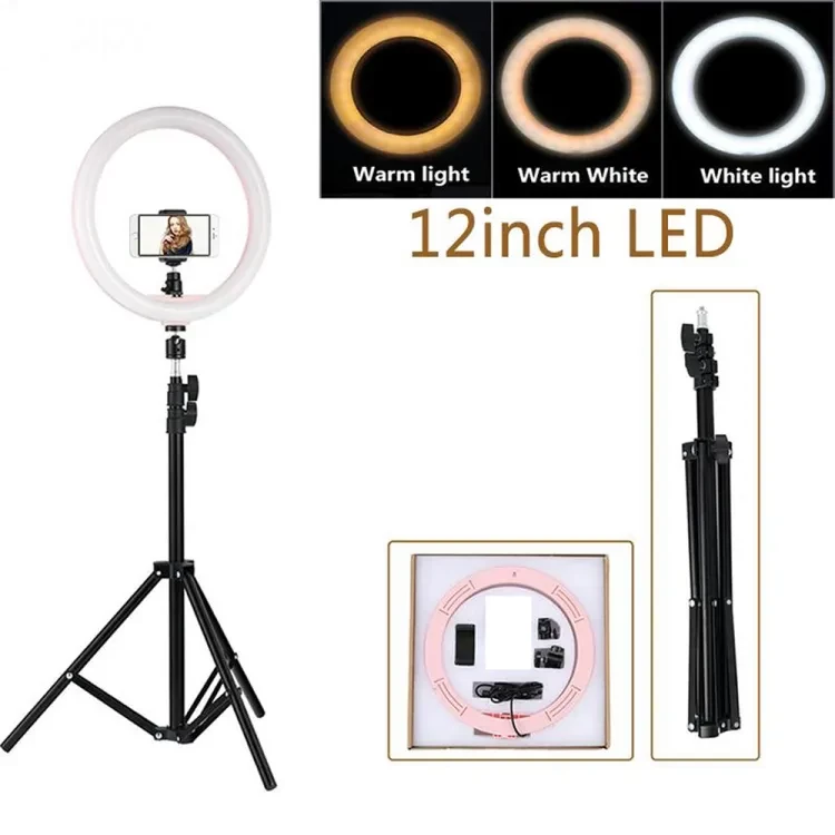 12" Ring Light with Stand & Phone Holder